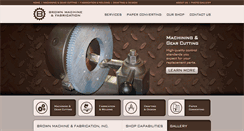 Desktop Screenshot of brownmachinefab.com