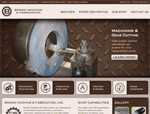 Tablet Screenshot of brownmachinefab.com